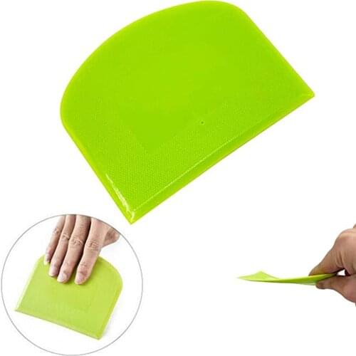 2 Pcs Dough Scraper Bowl Scraper Cutter Multipurpose for Bread Dough Cake Fondant pjop