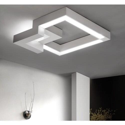 Modern White Irregular LED Suspended Ceiling Lamp for Living Dining Room Bedroom Dimmable Indoor Decoration Lighting Fixtures