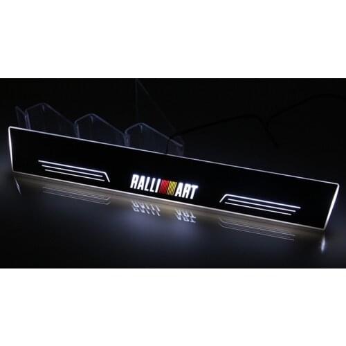 SNCN LED Car Scuff Plate Trim Pedal Door Sill Pathway Moving Welcome Light For Mitsubishi Lancer EX Ralliart Accessories