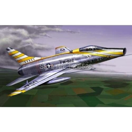 Trumpeter 1/72 01649 F-100D Super Sabre Assembly Model kits building scale model plane 3D puzzle plane
