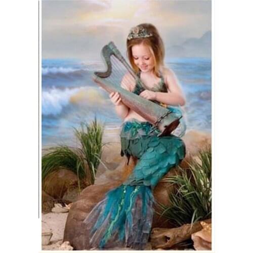 Blue sea wave golden beach vinyl backdrops for photography kids photos background studio fondos de estudio fotografia