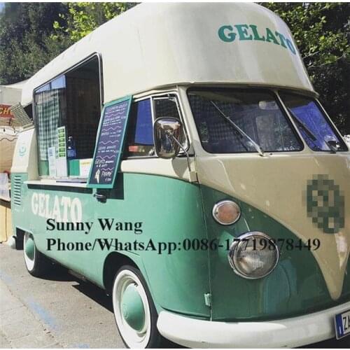 High roof outdoor Electric mobile food cart towable food truck Ice Cream catering for sale