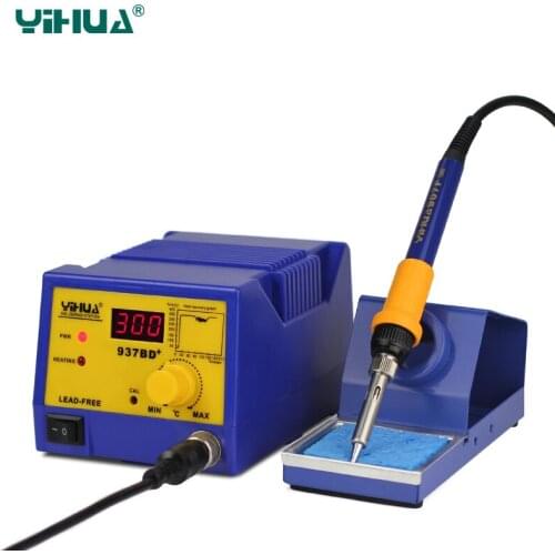 YIHUA-937BD+ Digital LED Automatic Temperature Soldering Station YIHUA Good with Large Power Soldering Iron Tool Free Shipping