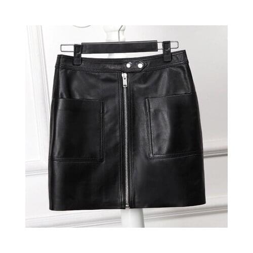 Top brand Autumn Sheepskin H-type and Winter New Wild Skirt high quality