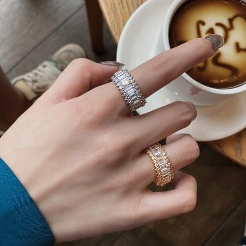 VENTFILLE 925 Sterling Silver Inlaid Zircon Female Light Luxury Niche Design Index Finger Ring