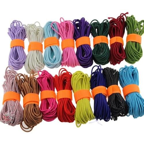 100m/lot Most Free Shipping 28-color Elastic Band Cord Rubber Rope Hairdresser Art Diy Sewing Buttons Accessories Wholesale