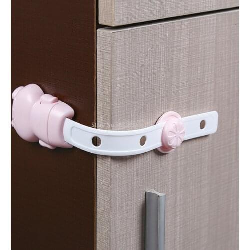 2Pcs/multi-adjustable child protection lock child safety door baby safety plastic protection safety lock