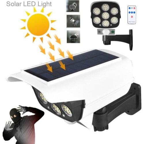 3 Mode Wireless Motion Sensor Security Dummy Camera LED Solar Light IP65 Waterproof Anti-thief Solar Garden Light Street Lamp