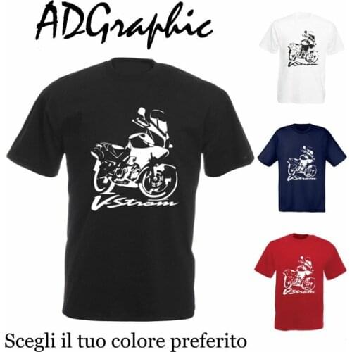 Brand New T Shirt Man Cotton Motorcycle Motorrad T-shirt Cotton Suz Vstrom V Strom 650