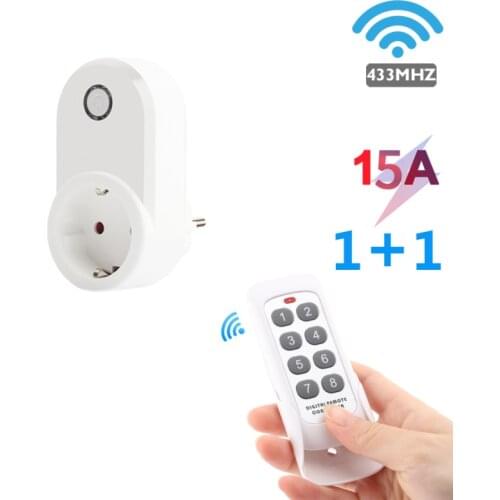 Wireless Remote Control Smart Socket Plug Outlet Adaptor EU/FR Wall RF 433mhz Electrical Switch Home Led Lamp Smart Home