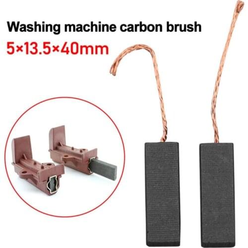 CPDD Black Carbon Brush Motor 5x13.5 40mm/1.57x0.53x0.19in With Length Lead For Washing Machine