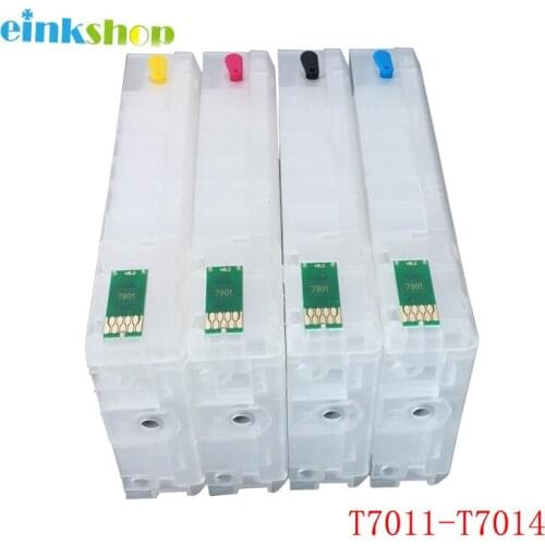 Einkshop T7011 - T7014 Refillable ink cartridge for Epson Workforce Pro WP-4000 WP-4015DN WP-4025DW WP-4515DN WP-4525DNF 4535DWF