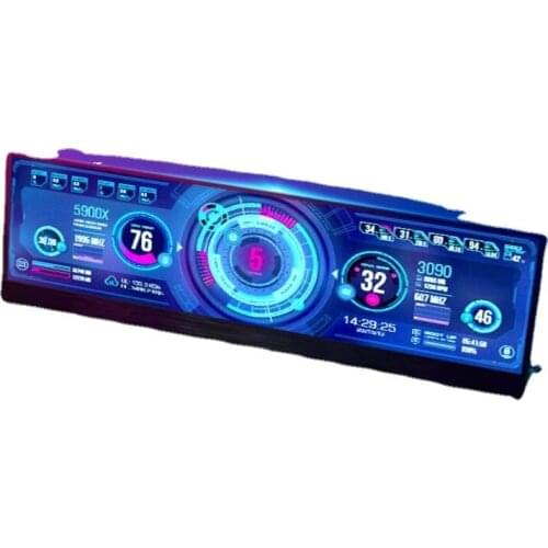 Chassis Auxi Screen Temperature Display Convenient Laptop Desktop Diy7 Inch Touch Machine Touch Screen Watch Video 15.6 Inch