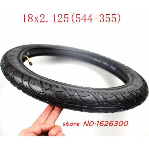 Good quality18 x 2.125 inner and outer tire with a Straight Valve fits many gas electric scooters and e-Bike 18*2.125