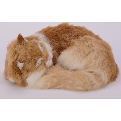 Simulation cat decoration creative home furnishing car decoration animal toy model for girlfriend birthday gift
