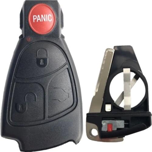 4 Buttons Modified Remote Car Key Shell For Benz Mercedes C E S M CLS CLK W203 GL SLK S Class CL55 AMG C230 Fob