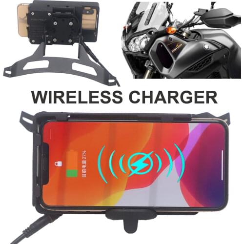 Motorcycle Wireless Navigation Bracket For YAMAHA XT1200Z XT 1200 Z Super Tenere Handheld GPS Navigator USB Charger