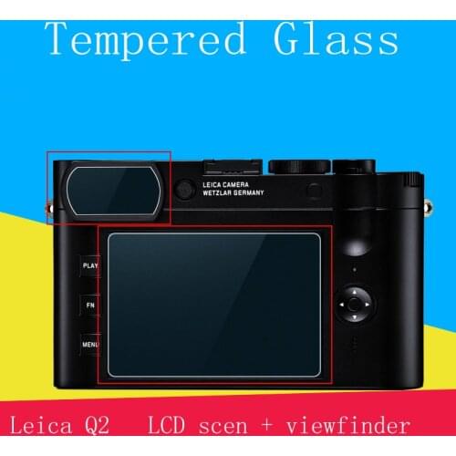 Tempered Glass Screen Protector for Leica Q2 LCD + viewfinder