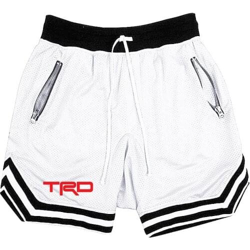 Summer Mens Toyota TRD Motorsport Comfortable Casual Shorts All-Match Fashion Hip Hop Sports Shorts Sandy Beach Clothing