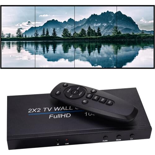 1080P HDMI-compatible Screen Stitcher Wall Controller 1x3 1x2 1x4 2x1 3x1 4x1 2x2 Video Wall Processor TV Monitor Image Splicing