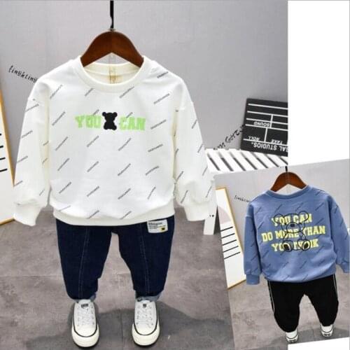 New Design Baby Boy Clothes Spring Autumn Kids Clothes Sets T-Shirt+Pants Suit Girls Clothes Sport Suits Children Tracksuit 2-6Y