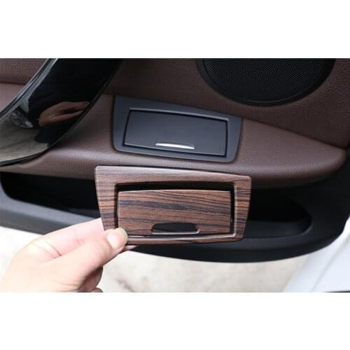 Pine Wood Grain For BMW X1 F48 3 series 2016-2019 ABS Door Ashtray Sequins Trim Decoration Sticker Accessories Car Styling