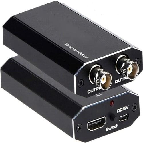 Professional BNC Connector HDMI-compatible To Analog AHD TVI SDI HD Coaxial Camera Signal Converter 1080P For DVR CCTV System