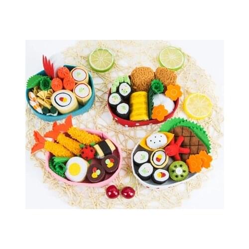 Deluxe simulation of sushi food Fabric Felt kit Non-woven cloth Craft DIY Sewing set Felt Handwork Material DIY needlework suppl