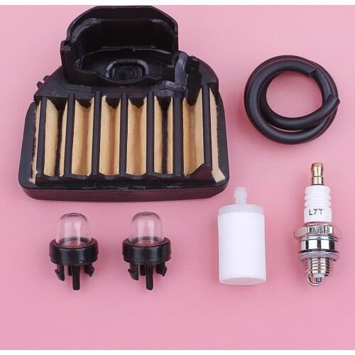 Air Fuel Filter Line Hose For Husqvarna 455 455E 455 Rancher 460 460 Rancher Chainsaw Spare Part Primer Bulb Spark Plug Kit