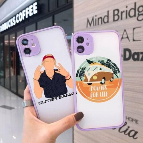 Outer Banks-Livin' The Pogue Life Phone Case Matte Transparent for iPhone 7 8 11 12 s mini pro X XS XR MAX Plus cover funda