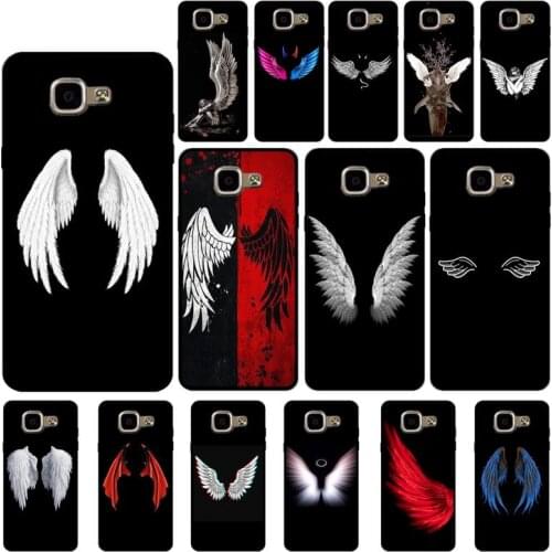 YNDFCNB Angel demon wings Phone Case for Samsung A6 A8 Plus A7 A9 A20 A20S A30 A30S A40 A50 A70