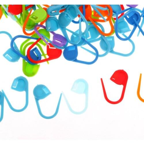 100pcs Colorful Knitting Crochet Locking Stitch Marker Clips For Kids