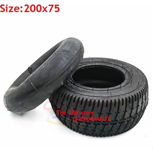 200x75 Tire Electric Scooter 8-inch Widened Inner And Outer Tyre Refitting Accessories 200*75 Pneumatic Tires