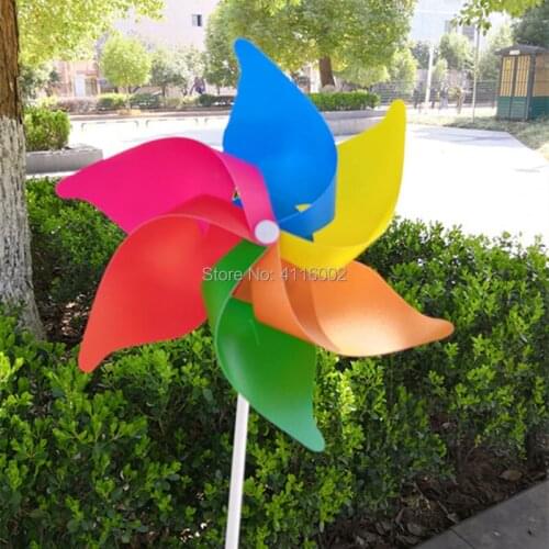 200pcs DIY Windmill Party Decor Pinwheel Whirligig Wind Chime Flower Decoration Home Yard Garden Decorations Ornament