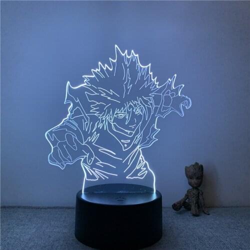 3D Lamp Anime Hunter X Hunter Killua Thunder Flashing LED NightLight Figure 7 Colors Touch Table Bedroom Decor Night Light Gift