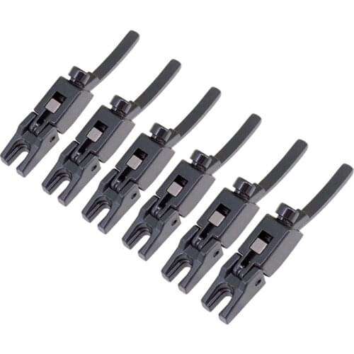 6 Pcs Vintage Locked String Saddles for Electric Guitar Tremolo Bridge Double Locking Systyem guitar accessories parts