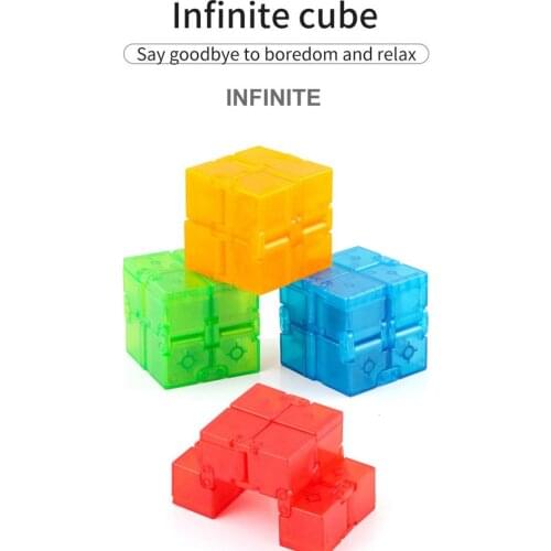 Antistress Infinite Cube Infinity Cube Magic Cube Block Finger Toy Durable Relaxing Hand-held Toy For Adult Children Relax Toys