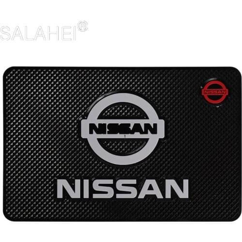 Car Non-Slip Mat Dashboard Soft Silicone Storage Pad For Nissan Qashqai X-Trail T32 T31 Juke J10 J11 Kicks Tiida Pathfinder Note