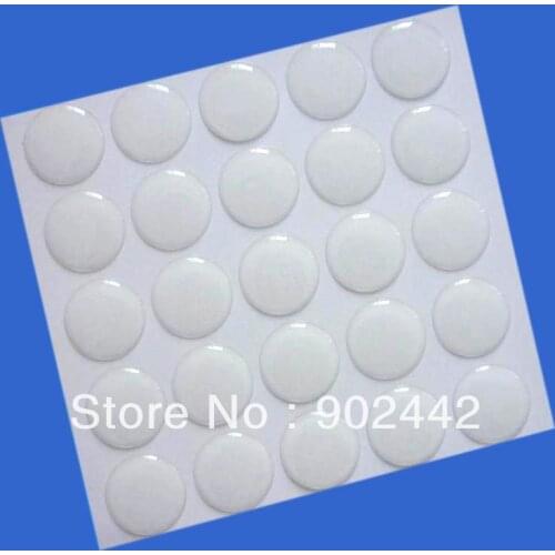 Free Shipping 2000 pcs/Lot 19 mm Round Clear Crystal Epoxy Label Sticker for DIY Finger Rings Making