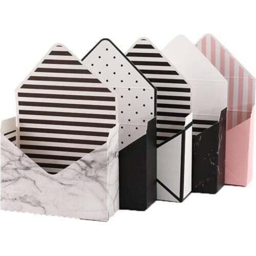 Bouquet Flowers Gift Boxes Envelope Pattern Florist Vase Replacement Paper Box Wedding Candy Box Mothers Day Bridesmaids Gift