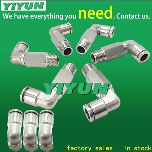 YIYUN quick connector L type threaded connector PLL4-M5 PLL4-01 PLL4-02 PLL6-M5 PLL6-01 PLL6-02 PLL6-03 PLL6-04