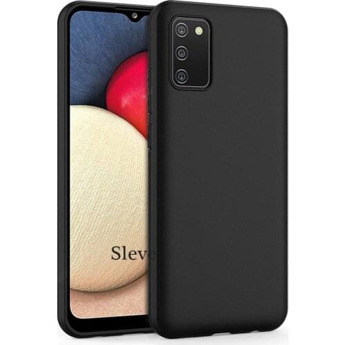 Case for Galaxy A02S SM-A025F Black Soft TPU Matte Shockproof Cover for Samsung Galaxy M02S SM-M025F