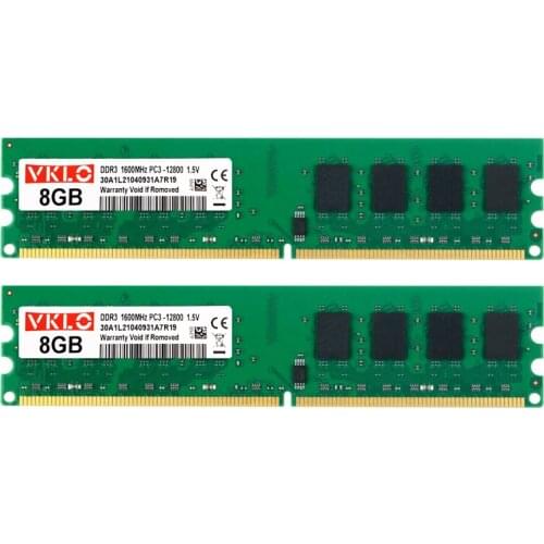 4GB 8GB 1333MHz 1600MHz 1866MHz Desktop Memory VKLO DDR3 RAM PC3-10600 PC3-12800 PC3-14900 240pins Non-ECC Unbuffered DIMM RAM