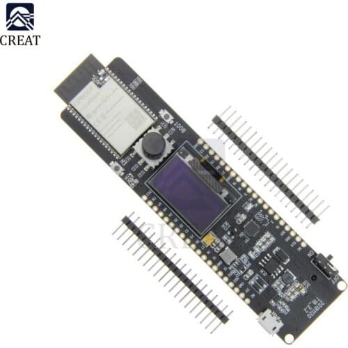 ESP32-WROVER 4MB SPI Flash 8MB RAM 0.96" OLED USB to TTL Serial CP2104 Five-Way Button 18650 Battery Holder for Arduino