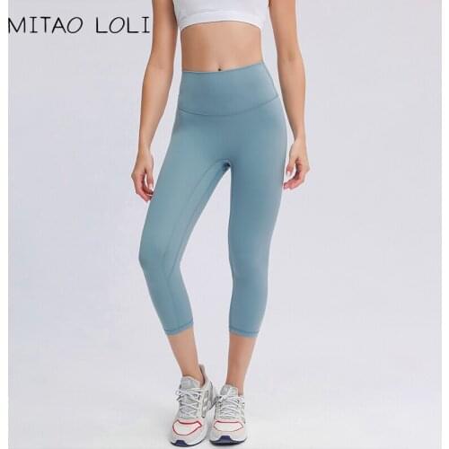 MITAO LOLI CLASSIC 3.0 Naked Feel Workout Gym Capri Pants Sport Tights Women High Waisted Yoga Pants Cropped Legging