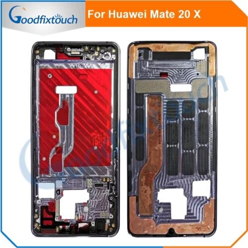 LCD Housing For Huawei Mate 20 X 20X Front Frame Housing Case Middle Frame LCD Screen Frame Faceplate Bezel Replacement Parts