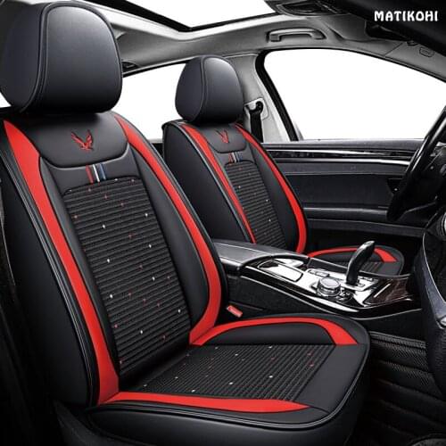 MATIKOHI leather car seat cover for Chery a3 a5 amulet cowin e5 qq6 tiggo 2 3 5 7 fl t11 of 2018 2017 2016 2015 car seats