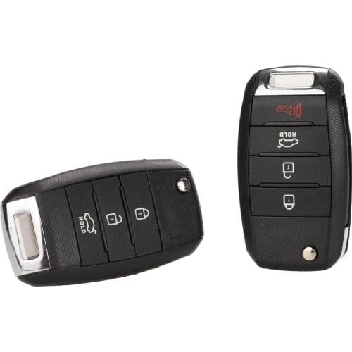 Kutery 3/4 Buttons Replacement Flip Folding Remote Key Shell Cover Case For KIA Carens Cerato Forte K2 K3 K5