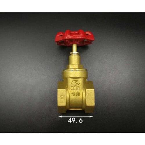 Brass Gate Valve DN25 1" BSPP Female 16Bar Working Pressure Port Size 22.5mm