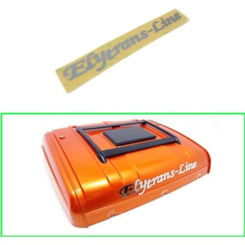 Car Roof High Roof Front Art Word Metal Sticker for 1/14 Tamiya RC Truck Trailer Tipper Scania 470 620 730 Car Diy Parts